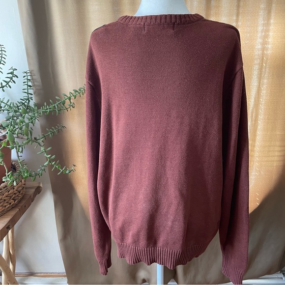 Vintage Oscar de la Renta Multicolored Checkered Pullover Crewneck Sweater - Picture 4 of 9